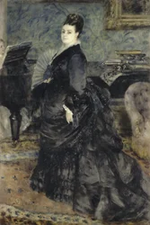Porträtt av en kvinna, kallad av Mme Georges Hartmann, ca. 1874