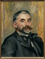 Porträtt av poeten Stephane Mallarme (olja på duk)