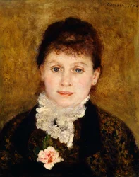 Porträtt av kvinna av Pierre-Auguste Renoir (1841-1919)