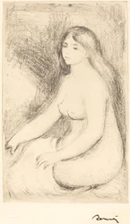 Sittande badare Baigneuse assise, ca. 1905.