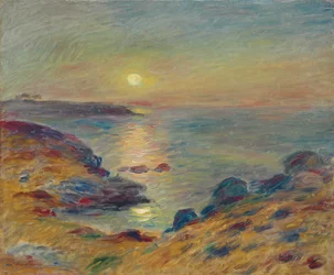 Solnedgång vid Douarnenez, omkring 1883