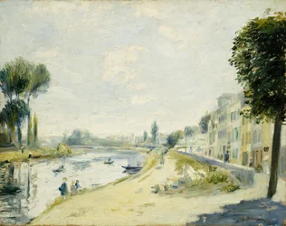 Seines stränder vid Bougival, c.1875