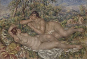 Badande kvinnor, 1918-1919