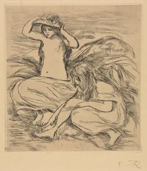 De två badarna, 1895.