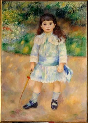 Barnet med piskan Målning av Pierre Auguste Renoir (1841-1919)