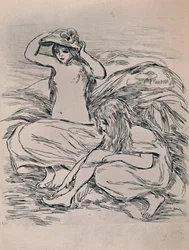 Två badande, 1946