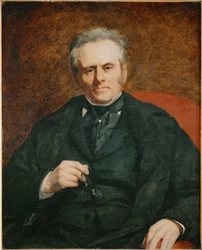 William Sisley, far till målaren Alfred Sisley (olja på duk)