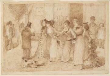 Arbetardöttrar på den yttre boulevarden (illustration till Emile Zolas "L