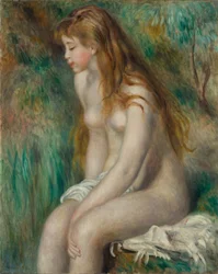 Ung flicka som badar, 1892