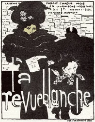 Konst. Revyen Blanche. Affisch av Pierre Bonnard, Frankrike