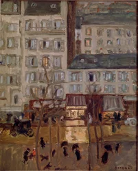 Boulevard de Clichy Målning av Pierre Bonnard (1867-1947) 1904 Bryssel, Samling dr. G. Daelemans