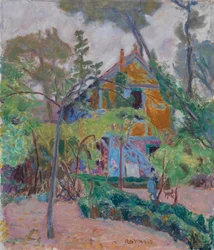 Hus bland träd, 1918