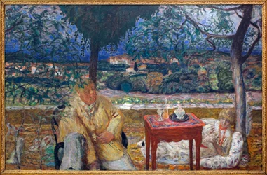 I trädgården (samtal i Provence). Med porträtt av Jozef Pankiewicz (1866-1940, polsk målare) och Marthe de Meligny (född Maria Boursin)