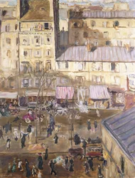 The Exterior Boulevard: Boulevard de Clichy och Corner of Rue de Douai, c.1904 (olja på duk)