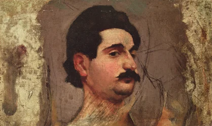 Man med mustasch, ca 1887-88