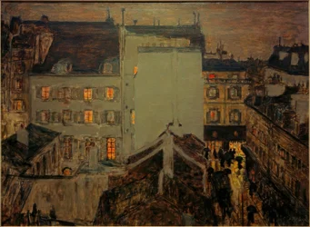 Montmartre i regnet eller Rue Tholozé