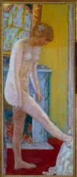 Nu-målning av Pierre Bonnard (1867-1947) 1900-talets Paris, kommunalt museum för modern konst