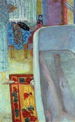 Naken i badet, 1925