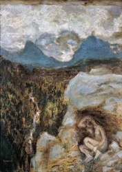 Nue au Rocher (olja ombord)