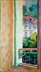 Öppet fönster i Uriage-målning av Pierre Bonnard (1867-1947) Milano, Jesi Collection