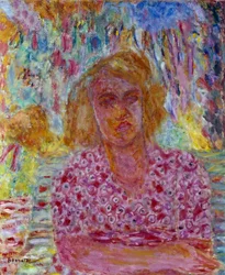 Porträtt av Colette Carre. Målning av Pierre Bonnard (1867-1947), 1900-talet. Privat samling