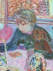 Porträtt med en hund, 1940