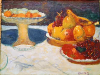 Stilleben med kompott Målning av Pierre Bonnard (1867-1947) Bernheim-Jeune Collection