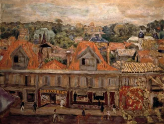 Gatan vid Arcachon. 1930 (olja på duk)