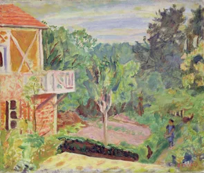 Solsken vid Vernon, ca 1920 (olja på duk)
