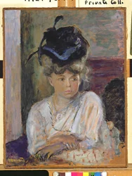 The Blue Ribbbonned Hat, 1912