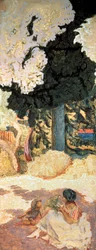 Medelhavet, triptyk, högra sidopanelen, 1911.