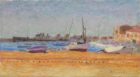 hamnen i Cannes; Le port de Cannes, ca 1924 (olja på duk)