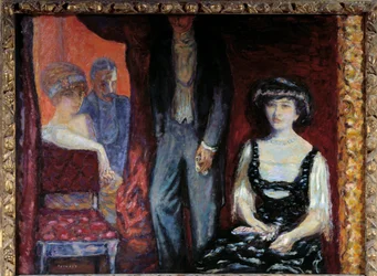 Omklädningsrummet. Målning av Pierre Bonnard (1867-1947)