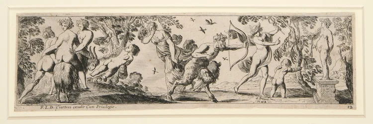 Friser av nymfer och satyrer (12 ark)