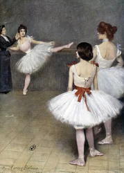 Klassisk dans: ballerinor 1897 av Pierre Carrier Belleuse
