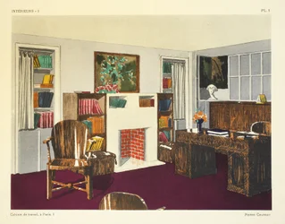 Arbetsskåp I, i Paris, illustration från 