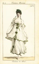 Kvinna som dansar på en bal, Paris