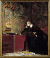 Hertigen av Guise (1550-1588) svär att hämnas sin mördade far. Anna d