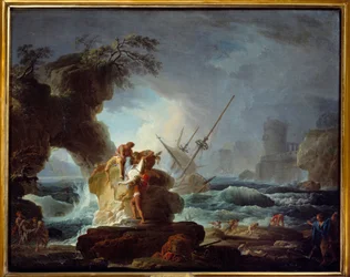 Förstöra. Målning av Pierre Charles Le Mettay (1726-1759)