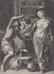 Vulcan smide Achilles rustning, 1624-75.