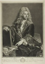 Porträtt av Robert de Cotte