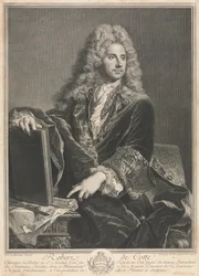 Porträtt av Robert de Cotte