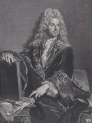 Porträtt av Robert de Cotte, 1722.