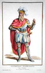 Alfonso V (1396-1458) Kung av Aragon och Sicilien, från 