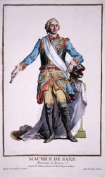 Moritz av Sachsen (1696-1750), ur 