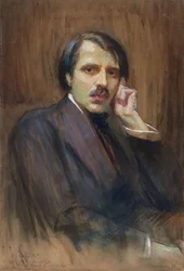 Porträtt av pianisten och kompositören Alfred Cortot 1877-1962, 1911.
