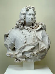 Byst av greve Karl av Hessen-Kassel, 1714 carraramarmor