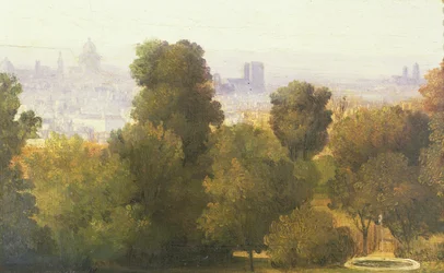 Paris sett från Bellevilles höjder, c.1830