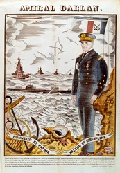Amiral Francois Darlan, befälhavare för den franska flottan, 1940