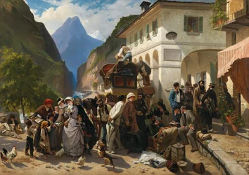 Tullen vid Simplon, 1880.
